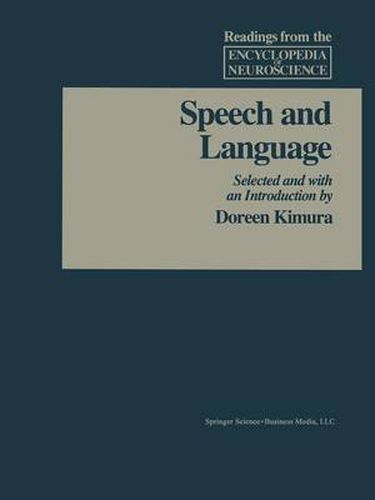 Cover image for Speech and Language