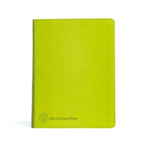 CSB Life Counsel Bible, Grass Green LeatherTouch