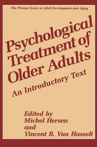 Cover image for Psychological Treatment of Older Adults: An Introductory Text