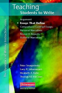 Cover image for Teaching Students to Write Essays That Define