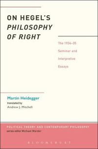 Cover image for On Hegel's Philosophy of Right: The 1934-35 Seminar and Interpretive Essays