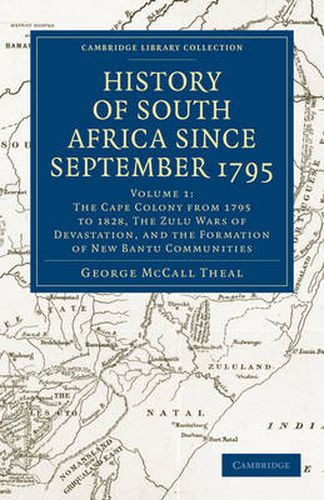 Cover image for History of South Africa since September 1795