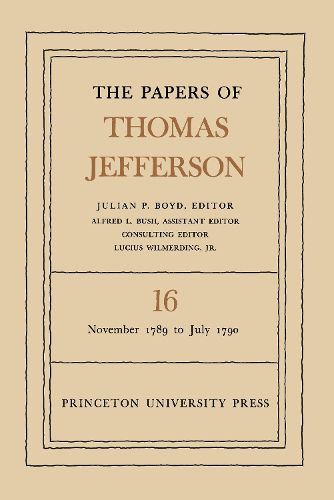 Cover image for The Papers of Thomas Jefferson