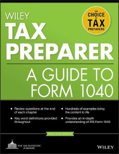 Cover image for Wiley Tax Preparer: A Guide to Form 1040