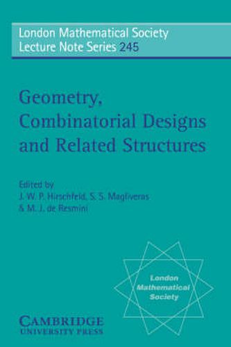 Cover image for Geometry, Combinatorial Designs and Related Structures