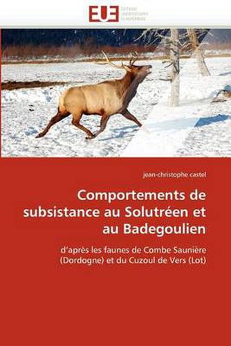 Cover image for Comportements de Subsistance Au Solutreen Et Au Badegoulien