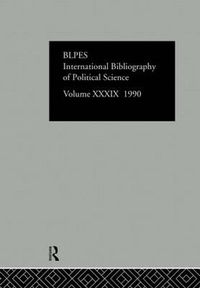 Cover image for IBSS: Political Science: 1990 Vol 39