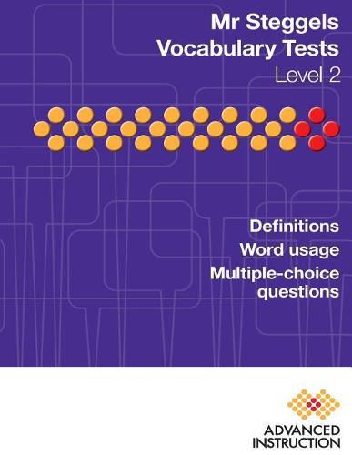 Cover image for Mr Steggels Vocabulary Tests Level 2