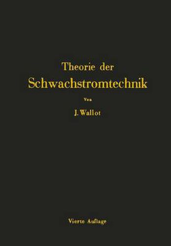 Cover image for Einfuhrung in Die Theorie Der Schwachstromtechnik