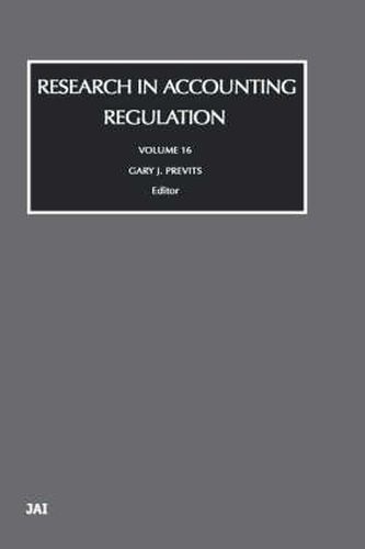 Cover image for Research in Accounting Regulation