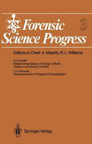 Cover image for Forensic Science Progress: Volume 3