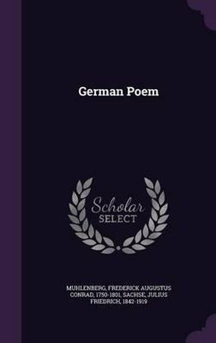 Cover image for German Poem