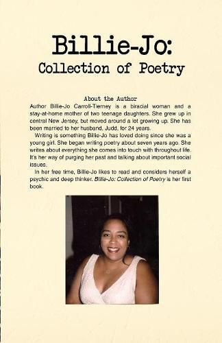 Cover image for Billie-Jo: Collection of Poetry