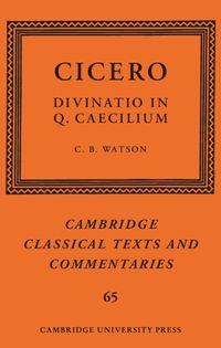 Cover image for Cicero: Divinatio in Q. Caecilium