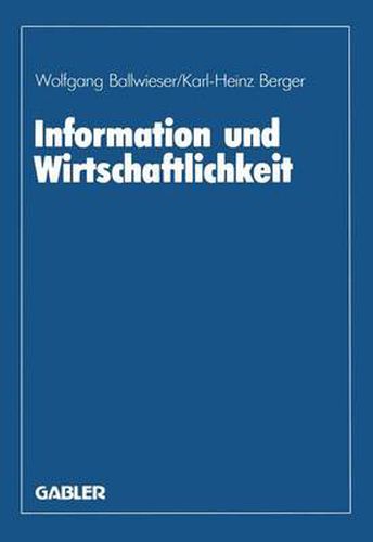 Cover image for Information und Wirtschaftlichkeit