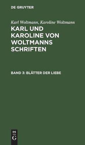 Cover image for Blatter Der Liebe: Erstes Und Zweites Buch