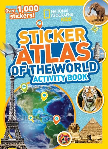 Cover image for World Atlas Sticker Activity Book: Over 1,000 Stickers!