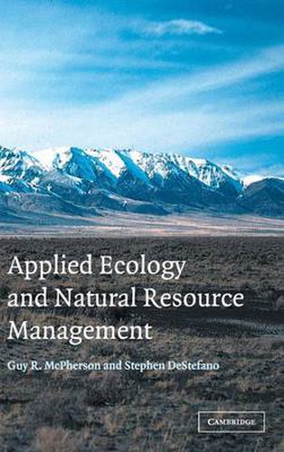 Applied Ecology and Natural Resource Management