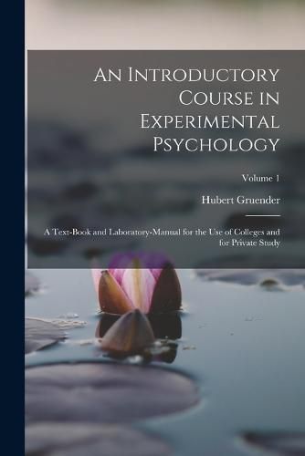 Cover image for An Introductory Course in Experimental Psychology