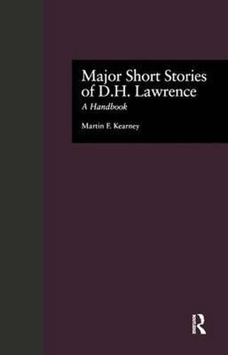 Cover image for Major Short Stories of D.H. Lawrence: A Handbook