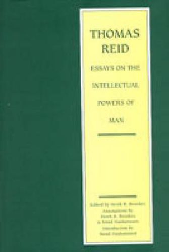 Cover image for Thomas Reid: Essays on the Intellectual Power of Man: A Critical Edition