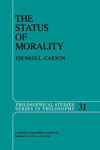 Cover image for The Status of Morality