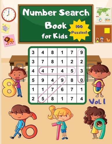 Cover image for Number Search Book for Kids