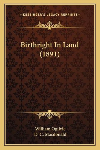 Birthright in Land (1891)