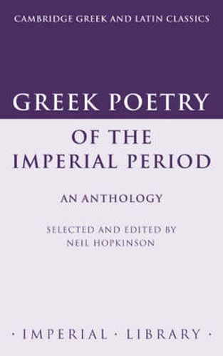 Cover image for Greek Poetry of the Imperial Period: An Anthology