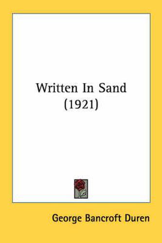 Cover image for Written in Sand (1921)