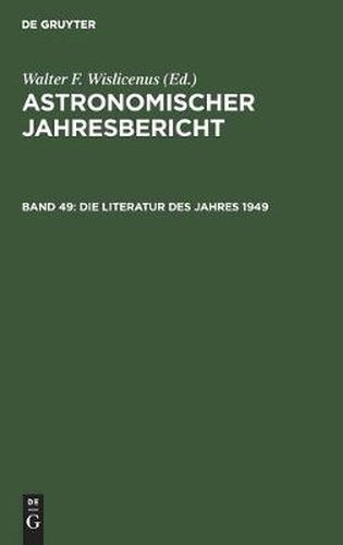 Cover image for Die Literatur Des Jahres 1949