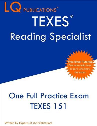 Cover image for TEXES Reading Specialist: One Full Practice Exam - Free Online Tutoring - Updated Exam Questions