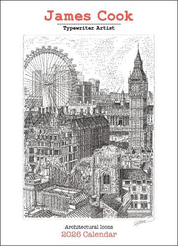 Cover image for James Cook Typewriter Artist 2026 Wall Calendar