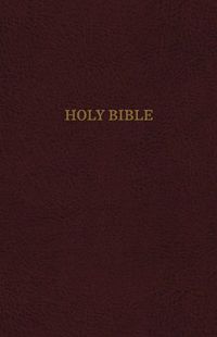 Cover image for KJV Holy Bible, Giant Print Center-Column Reference Bible, Burgundy Bonded Leather, Thumb Indexed, 53,000 Cross References,  Red Letter, Comfort Print: King James Version