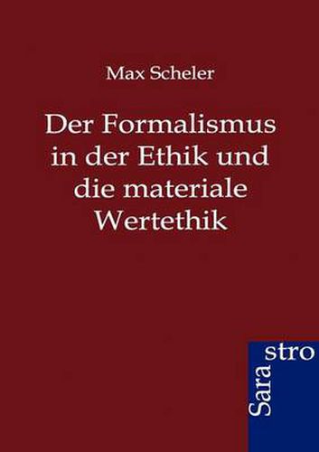 Cover image for Der Formalismus in der Ethik und die materiale Wertethik