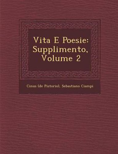 Vita E Poesie: Supplimento, Volume 2