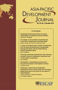 Cover image for Asia-Pacific Development Journal, Volume 23, Number 2, December 2016