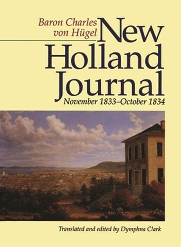 Cover image for New Holland Journal: November 1833-October 1834