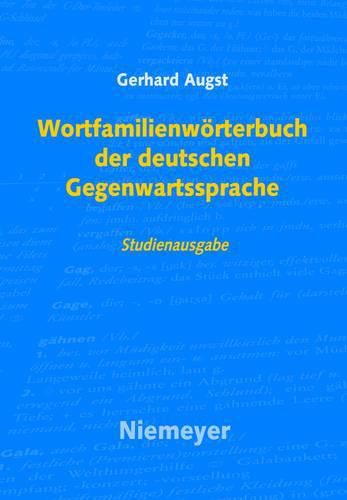 Cover image for Wortfamilienwoerterbuch Der Deutschen Gegenwartssprache