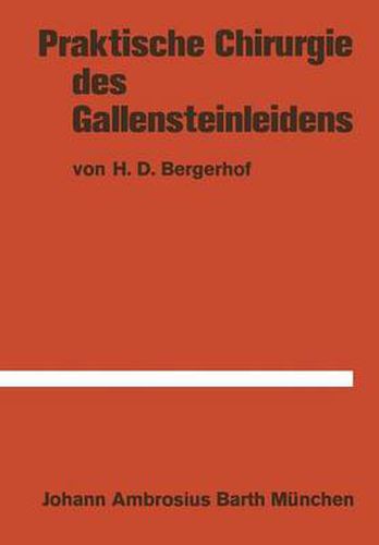 Cover image for Praktische Chirurgie Des Gallensteinleidens