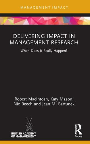 Cover image for Delivering Impact in Management Research