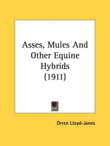 Cover image for Asses, Mules and Other Equine Hybrids (1911)