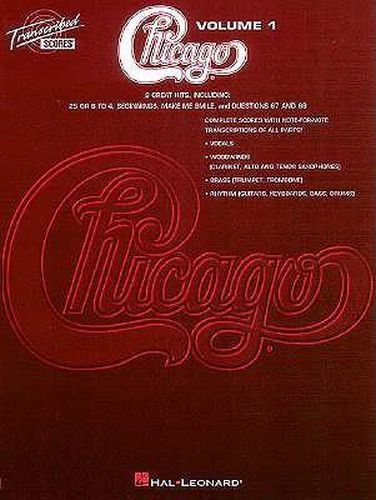 Cover image for Chicago - Transcribed Scores Volume 1