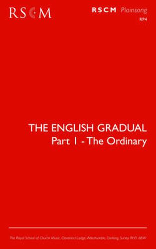 Cover image for The English Gradual Part 1-The Ordinary