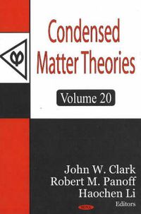 Cover image for Condensed Matter Theories, Volume 20