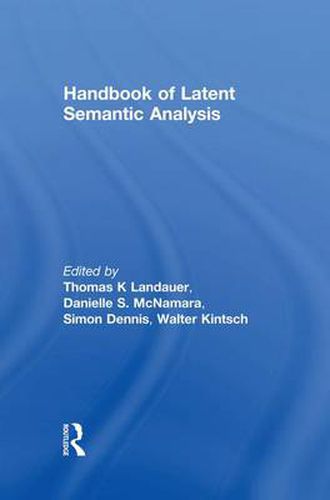 Cover image for Handbook of Latent Semantic Analysis