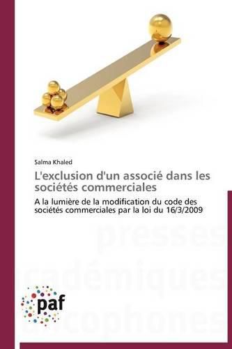 Cover image for L'Exclusion d'Un Associe Dans Les Societes Commerciales