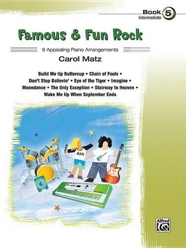 Cover image for Famous & Fun Rock, Bk 5: 9 Appealing Piano Arrangements