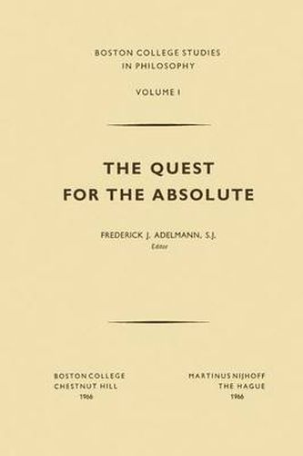 Cover image for The Quest for the Absolute