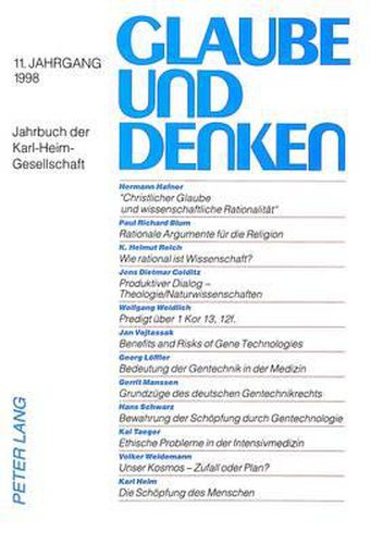 Cover image for Glaube Und Denken: Jahrbuch Der Karl-Heim-Gesellschaft. 11. Jahrgang 1998